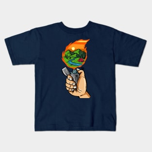 Fire Camping Kids T-Shirt